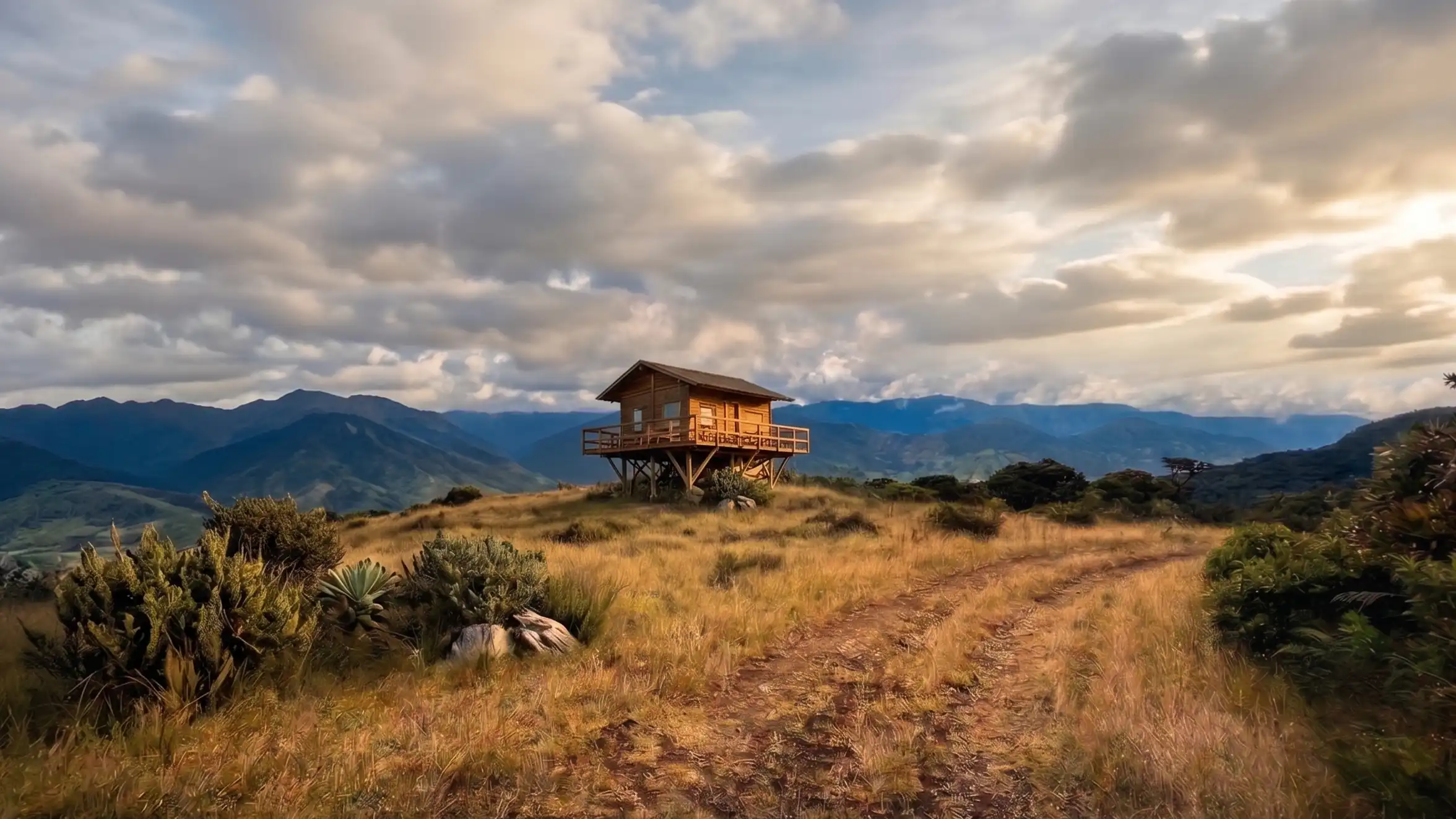 Ecoaldea WEWAC derecho construcción cabaña